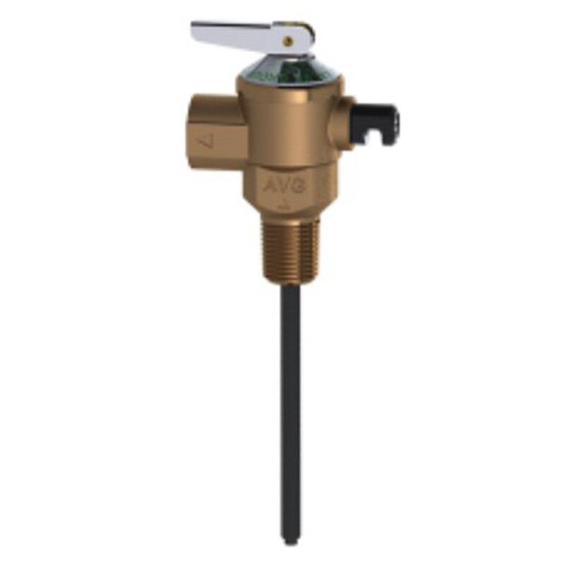 AVG Pressure andamp Temperature Relief Valve  Green  Lead Free