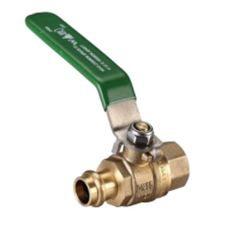 Brass Lever Operated Ball Valve  Press Fit Copper x FI BSP  Lead Free