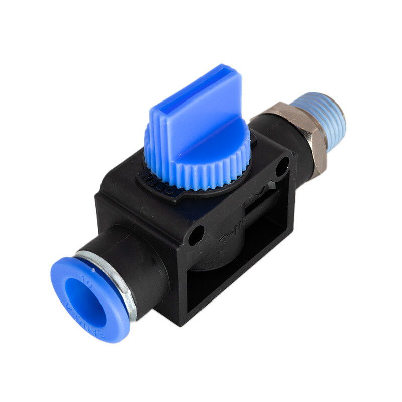 PushIn Shut Off Valve  Male BSP x Metric Tube OUT