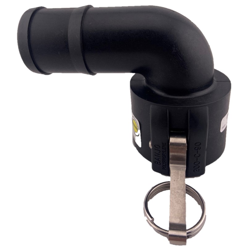 Banjo Polypropylene Camlock Type C 90 Degree - Coupling to Hose Tail