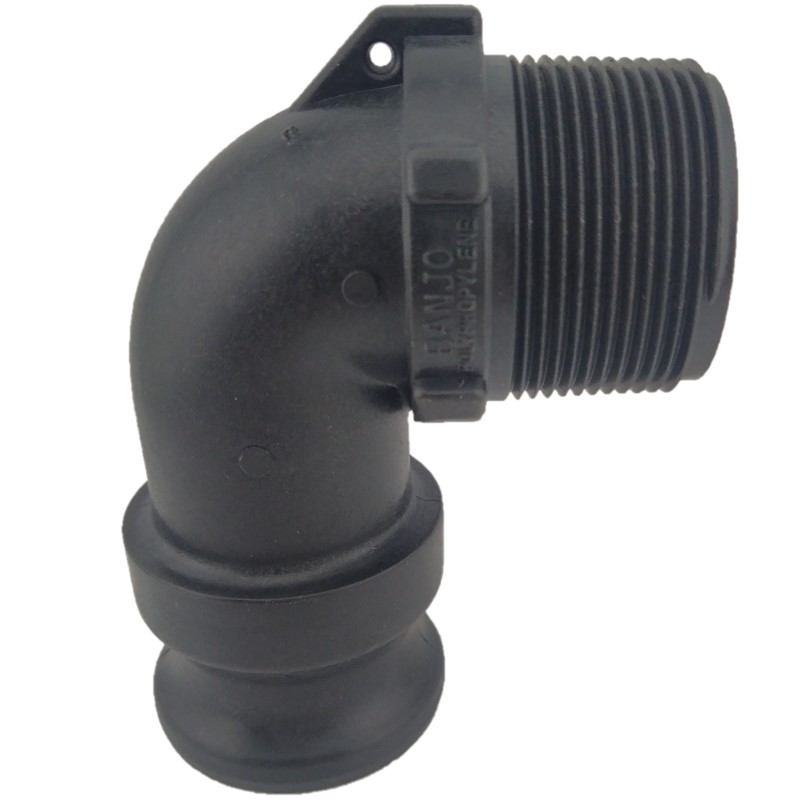 Banjo Polypropylene Camlock Type F 90 Degree - Adaptor to Male BSP