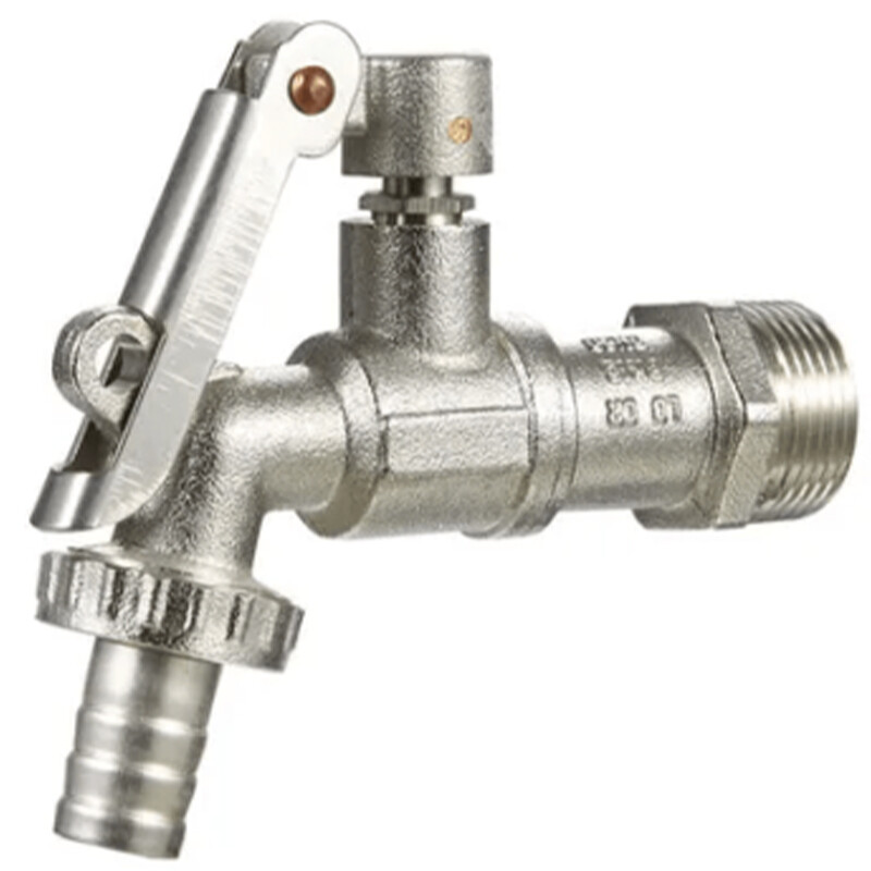 Brass Ball Valve Bib Cock Front Lockable Chrome Plated
