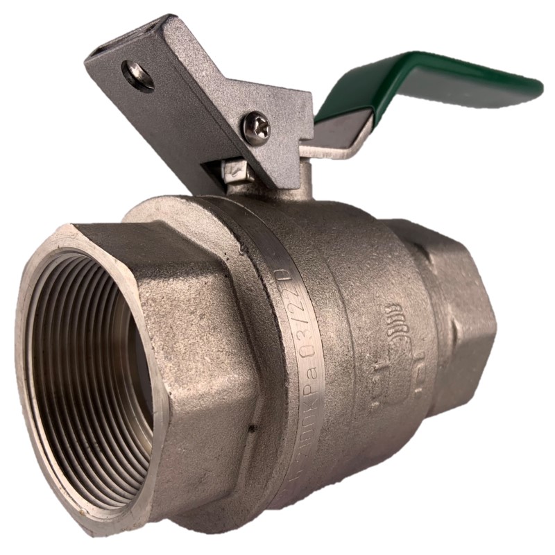 Brass Ball Valve F&F Lever Lockable Full Bore DZR Dual Approved