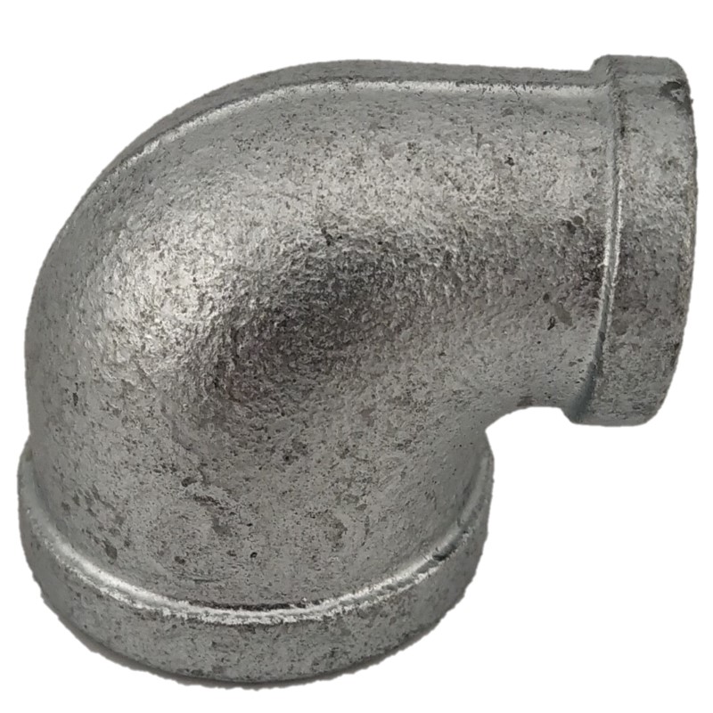 Galvanised Malleable BSP Reducing 90 Degree Elbow F&F
