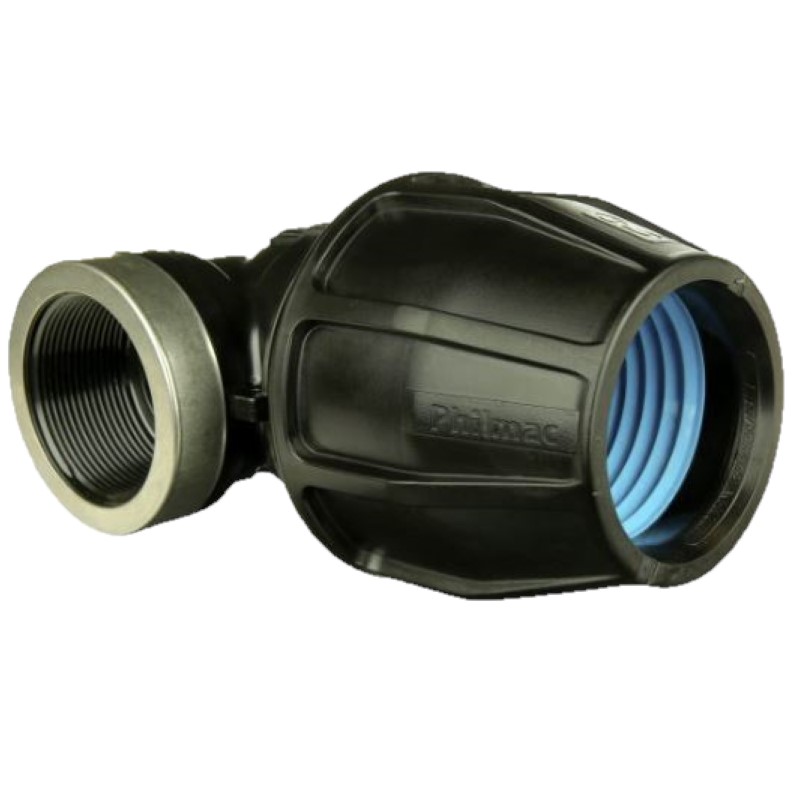 Philmac Easy Lok Compression 90 Degree Female Elbow Connector - Poly to Female B