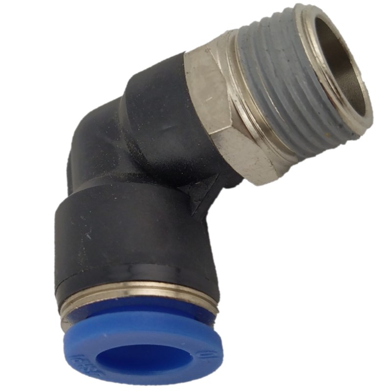 Push Fit Connector 90 Degree Elbow Male BSP to Metric Tube