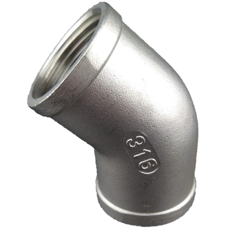 Stainless Steel 316 BSP 45 Degree Elbow F&F