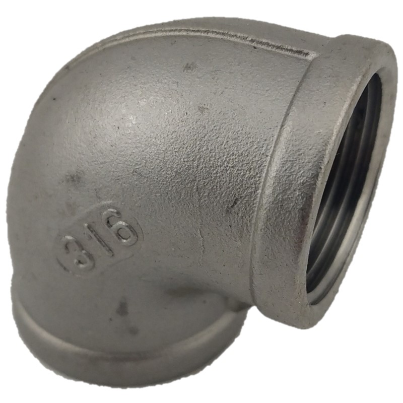 Stainless Steel 316 BSP 90 Degree Elbow F&F