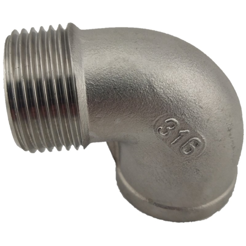 Stainless Steel 316 BSP 90 Degree Elbow M&F