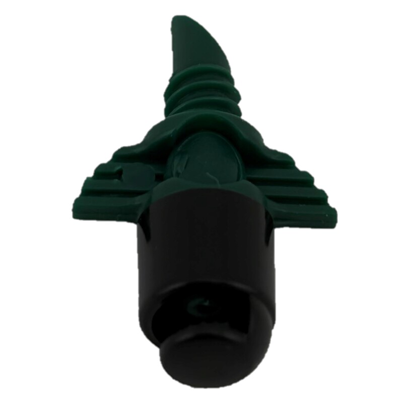 Two Piece Spray  Green Base  4mm Threaded Inlet  LDPE Pipe