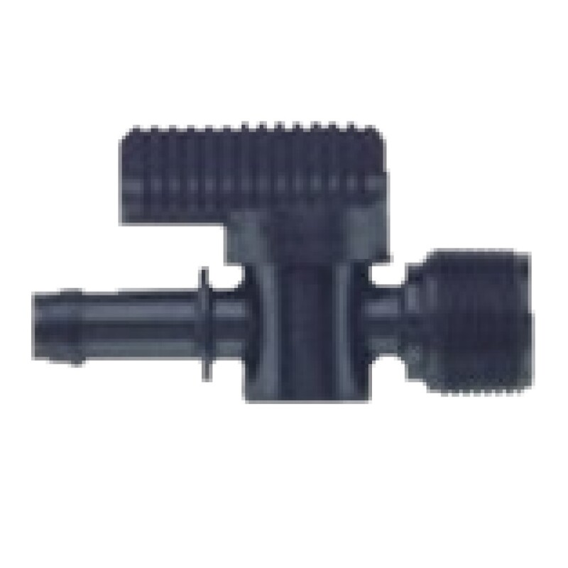 Valve Quick Action  Barb x Male Thread  LDPE Pipe